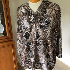 Snake Skin Pattern Blouse